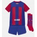 Barcelona kläder Barn 2023-24 Hemmatröja Kortärmad (+ korta byxor)